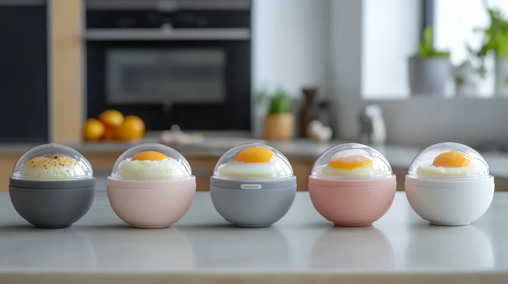 Comparison of top microwave egg poachers in different styles