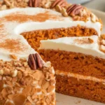 Close Up Of Carrot Cake Coffee Surrounded By Fresh Ingredients